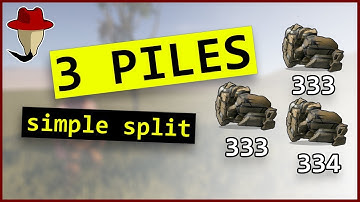 RUST: Splitting resources in 3 piles. No-brain method.