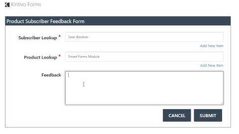 Kintivo Forms - Auto Suggestion Fields