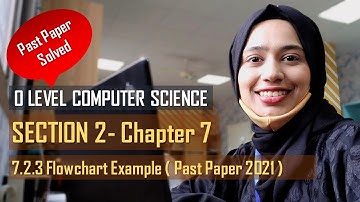7.2.3 Flowchart Example ( PAST PAPER 2021 ) | CHAPTER 7 | SECTION B | O Level Computer Science