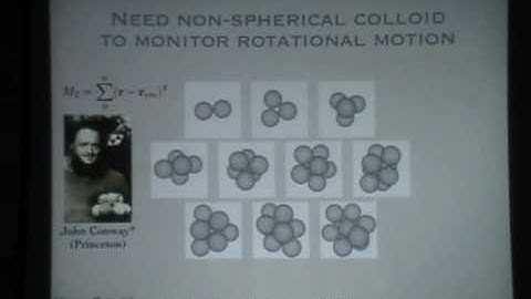 Colloidal self-assembly III - David Pine