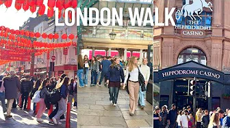 Vibrant London Walk 2025 🚶Chinatown, Covent Garden, Leicester Square 🇬🇧 4K HDR Busy London City
