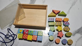 ASMR Wooden Blocks Sorting
