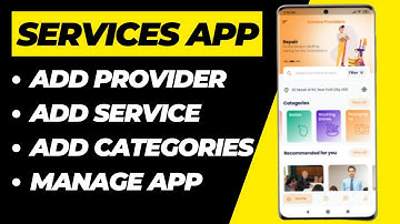 Make service booking app | add provider | add Services | admin panel | manage services booking app