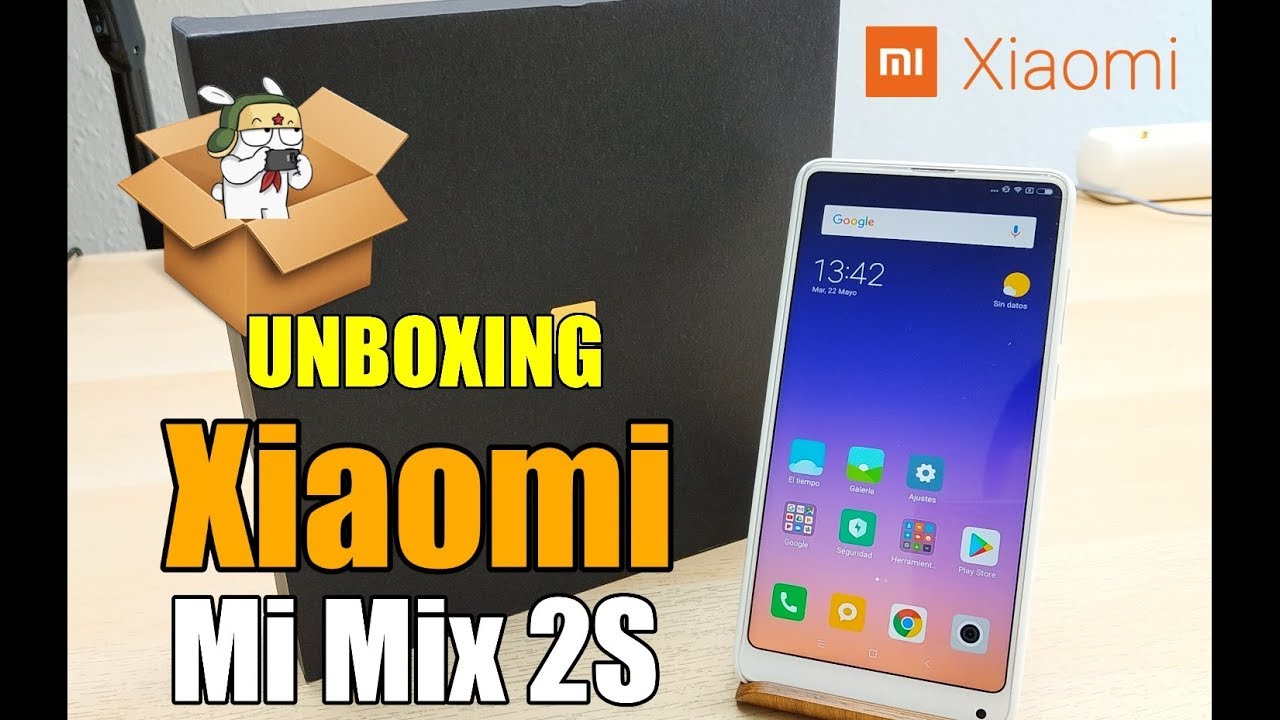 Xiaomi Mi Mix2s Blanco/White - Global Version Unboxing - YouTube
