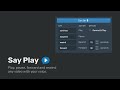 Say Play chrome extension