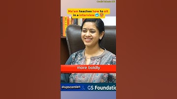 Hoe zit je in een sollicitatiegesprek? 🥶|UPSC-sollicitatiegesprek..#shorts
