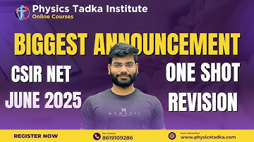 CSIR NET JUNE 2025| biggest announcement| one shot revision by Mukesh limba