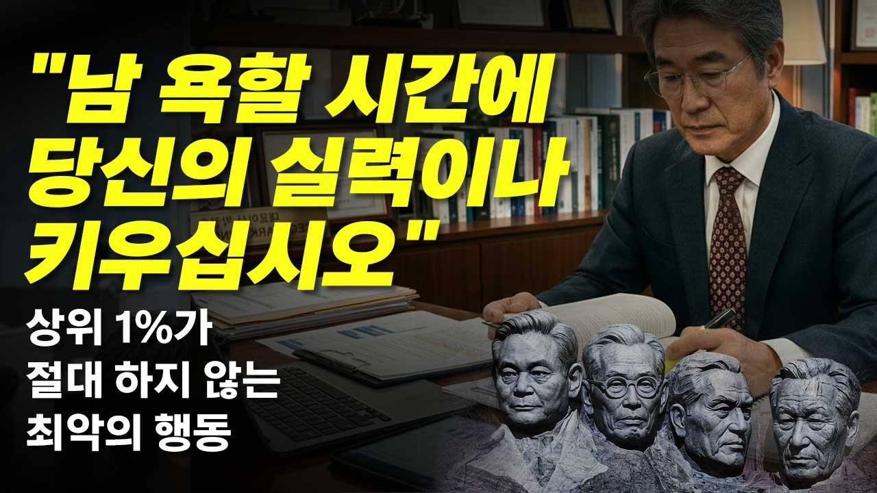 성공을 막는 최악의 습관 5가지｜절대 하지 마라｜이건희