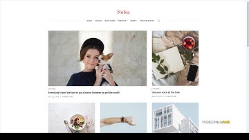 Nubia - Minimal Blog and Magazine WordPress Theme