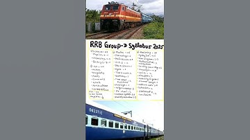 RRB Group D Syllabus 2025 #rrb #groupd #syllabus #2025