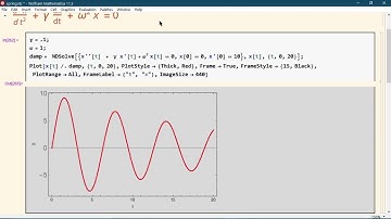 Mathematica Code to solve Harmonic Oscillator