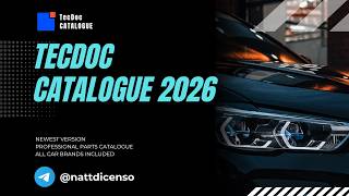 TecDoc Catalogue Full Version 2026 Download | VIN, Plate & Model Search