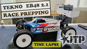Time Lapse Race Prepping my @teknorc EB48 2.1 buggy