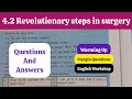 8th Std - English - Chapter 4.2 Revolutionary steps in surgery warming up and English workshop  2026