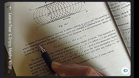 Envelope: Introduction & Parametric Family of Curves