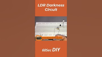 LDR Darkness Sensor Circuit DIY - #Shorts