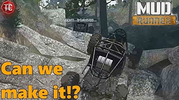 SpinTires MudRunner: JUMP THE GAP! MULTIPLAYER ROCK BOUNCING with Gonzo, part 2