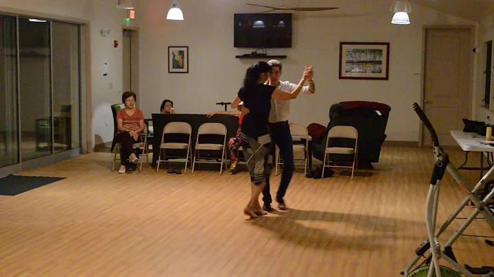 Jessie and Bruce bachata practice