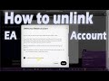 how to unlink ea account from steam