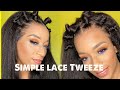 Simple Tweezing Video #boldhold #lacewig #boldhold