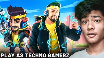 Playing Techno Gamer Game Battle Stars: Play with Techno #shorts