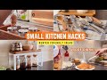 10 SMALL Kitchen Organization & Makeover Ideas🪴 | Renter Friendly-Small Kitchen Hacks🧺|Abode Diaries