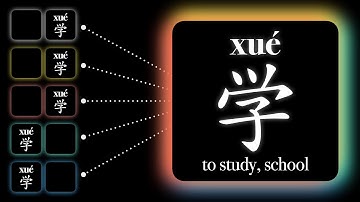 Stop Memorizing! How 1 Character 学 (to study, school) Unlocks 5 Essential Words  [HSK 1-3]