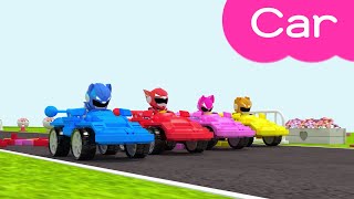 Learn colors with Miniforce | car | cars | Color car | slide | Color play | MiniPang TV 3D Play