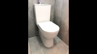 Rimless toilet installation, back to wall screenshot 5