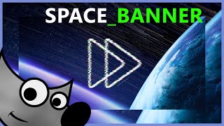 Space-themed DeviantArt Banner | GIMP Speed Art