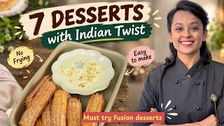 Baked Gulab jamun, Air Fried Churros, Coconut cheesecake, No Fry Paal Cake, Baked Double Ka Meetha