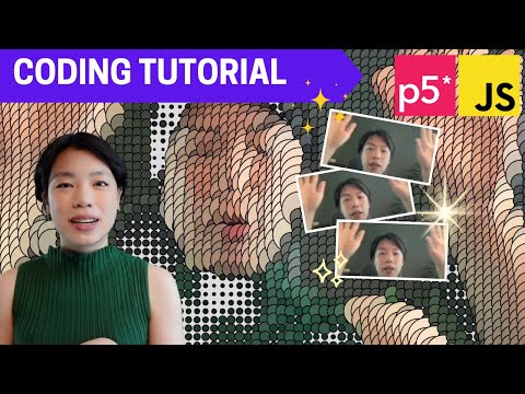 p5.js Coding Tutorial | Drawing with Webcam (createCapture function)