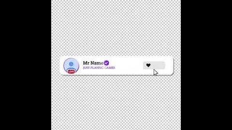 Twitch follow animated banner (profile)