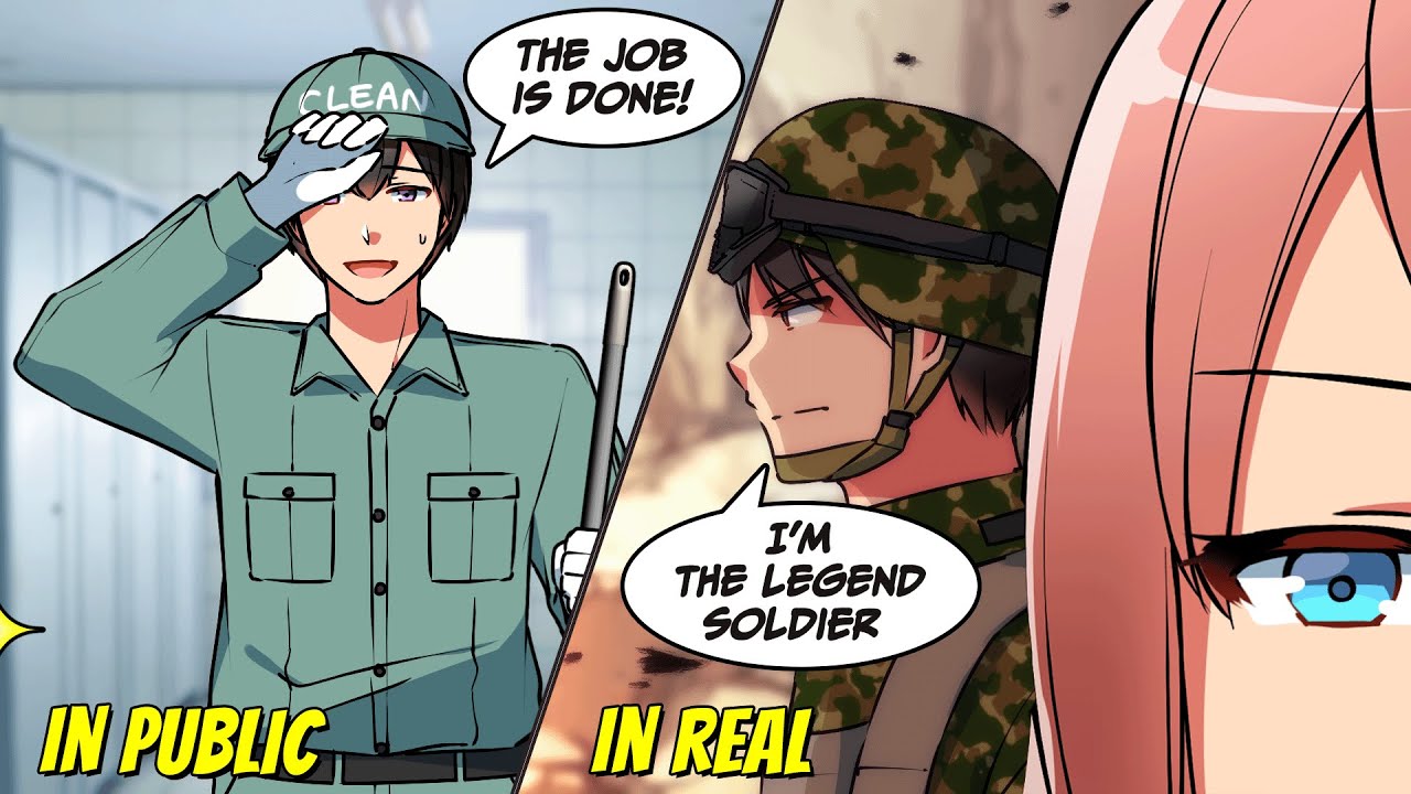 ［Manga dub］I'm a dull and poor clean worker but the Real me is different...［RomCom］