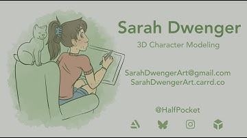 Sarah Dwenger 3D Character Modeling Demo Reel 2025