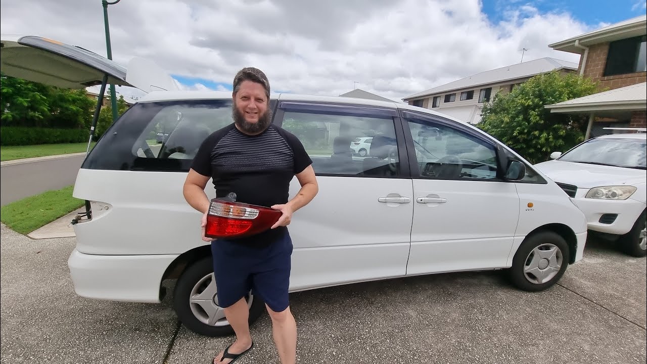 Toyota Previa Tarago Estima Rear Brake Light Replacement YouTube
