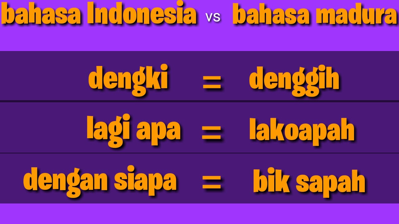 contoh percakapan bahasa madura 6 orange county