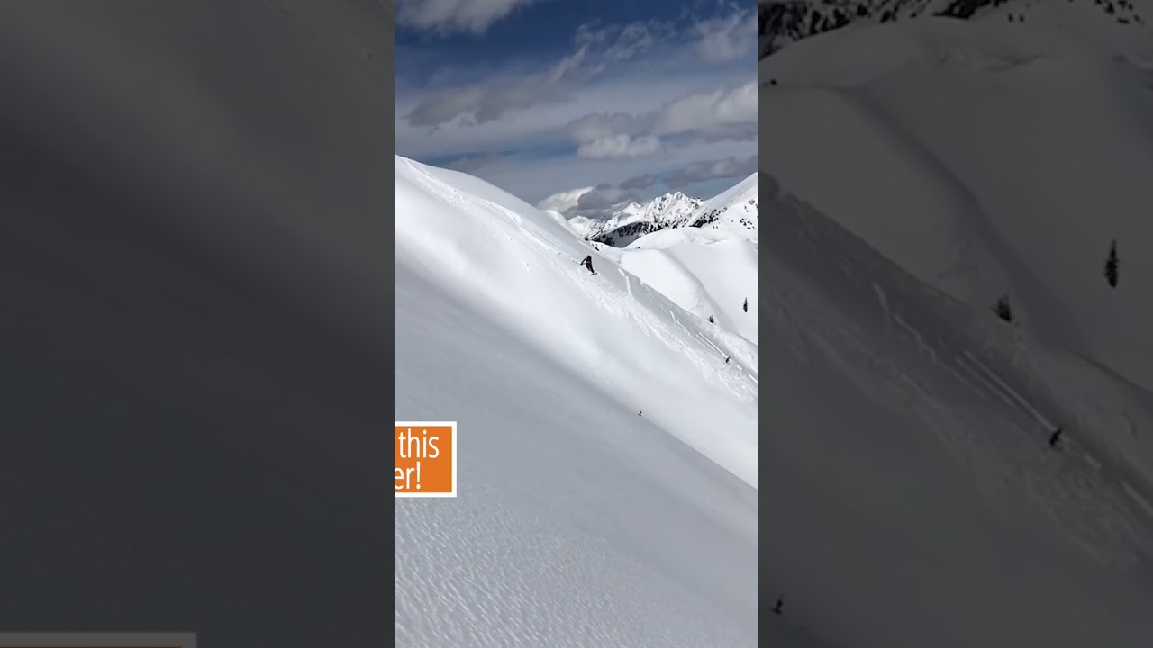 Skier Starts Avalanche near Vail, Colorado