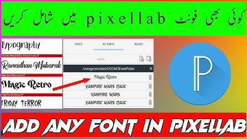 How To Add Custom Fonts in Pixellab App | Make Your Thumbnails Attractive | Aj One