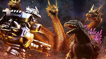 GODZILLA vs KIRYU, GHIDORAH, MEGALON and GIGAN