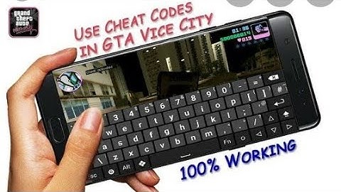 How to apply cheat codes in gta vice city game in Android device very easily
