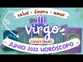 TAROT horóscopo ♍ VIRGO JUNIO 2022 💞 amor 👔 trabajo 🤑 dinero 🍏 salud