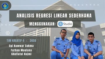 Analisis Regresi Linier Sederhana dengan menggunakan RStudio @statistikinferensial9972