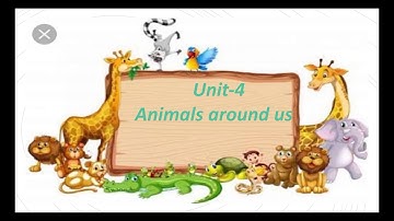 Std-I/Term-1/Lesson-IV Animals around us