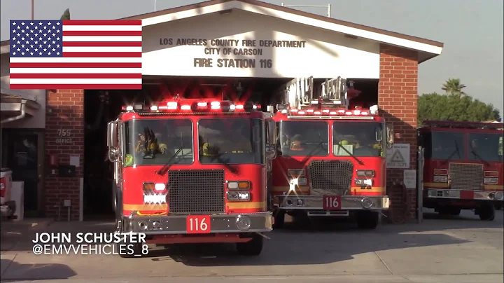 (NEW ENGINE) LACoFD Engine 116 Quint 116 Squad 116...