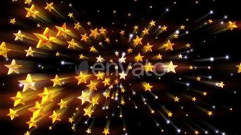 Golden Stars Background | Motion Graphics - Envato elements