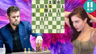 Ridiculous chess game | Magnus Carlsen vs Alexandra Botez