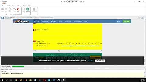 How to scrape odds from prosoccer.com using Webharvy