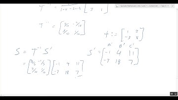 Transformation of triangle using matrices
