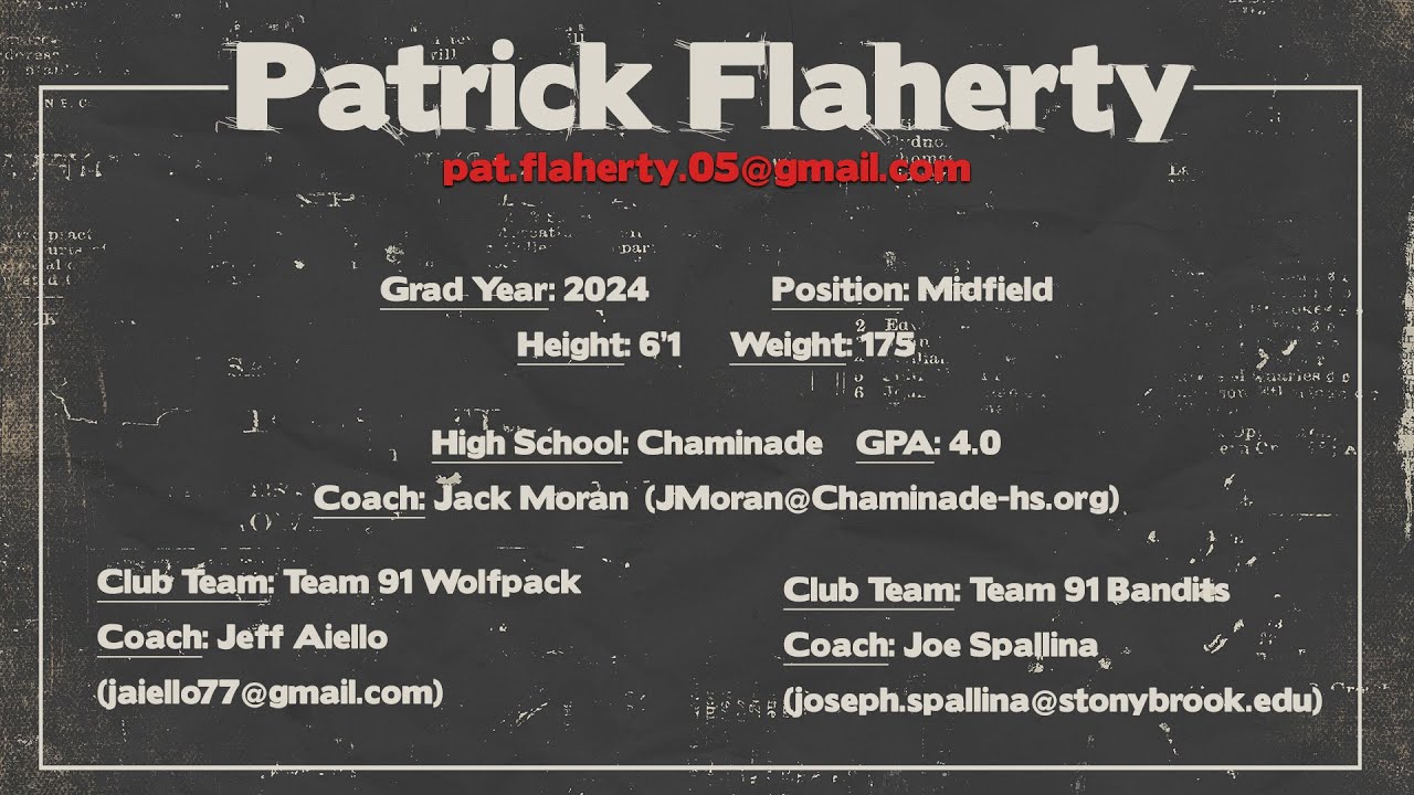 Patrick Flaherty Summer '22
